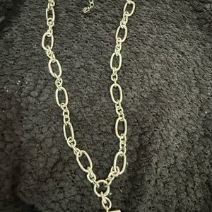 Park Lane “Influencer” Necklace in Silver features paved crystals